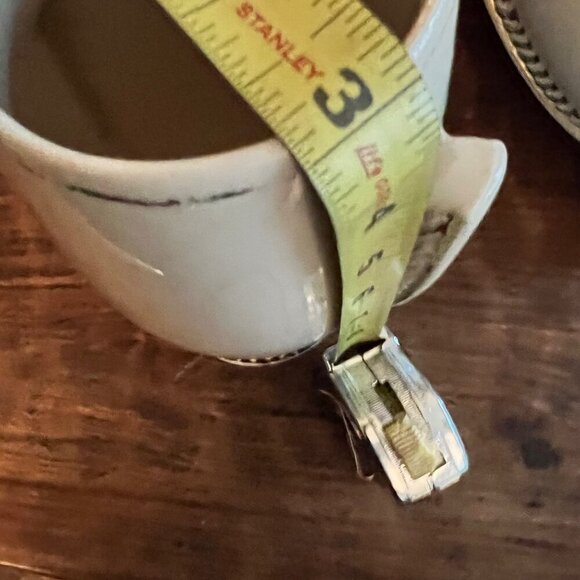 Vintage Set Of Ceramic Art Deco Style Vases With Gold Accents - Picture 6 of 12